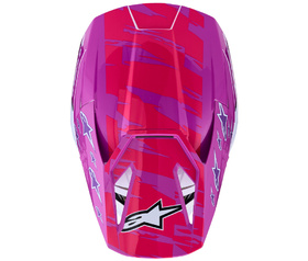 Casque cross Alpinestars S-M3 Falcon Rose 2027 Dessus