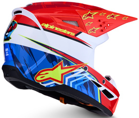 Casque cross Alpinestars S-M3 Falcon Rouge 2027 Côté