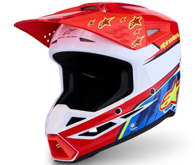 Casque cross Alpinestars S-M3 Falcon Rouge 2027