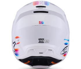 Casque cross Alpinestars S-M3 Force Blanc 2026 Derrière