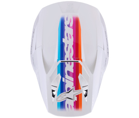 Casque cross Alpinestars S-M3 Force Blanc 2026 Dessus