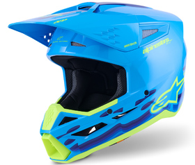 Casque cross Alpinestars S-M3 Force Cyan 2026