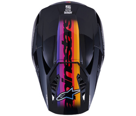 Casque cross Alpinestars S-M3 Force Noir 2026 Dessus