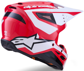 Casque cross Alpinestars S-M3 Heat Rouge 2026 Côté