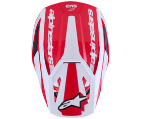 Casque cross Alpinestars S-M3 Heat Rouge 2026 Dessus