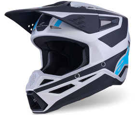 Casque cross Alpinestars S-M3 Heat Silver 2026