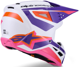 Casque cross Alpinestars S-M3 Heat Violet 2026 Côté