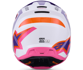 Casque cross Alpinestars S-M3 Heat Violet 2026 Derrière