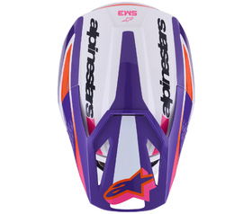 Casque cross Alpinestars S-M3 Heat Violet 2026 Dessus