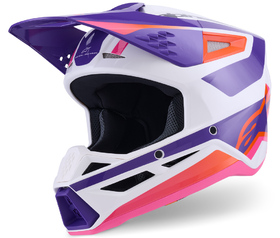 Casque cross Alpinestars S-M3 Heat Violet 2026