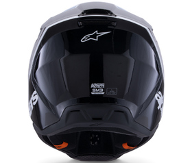 Casque cross Alpinestars S-M3 Radium Noir-Blanc 2026 Derrière
