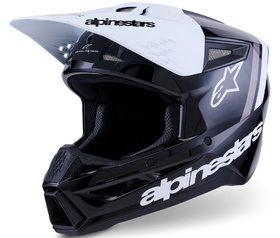 Casque cross Alpinestars S-M3 Radium Noir-Blanc 2026