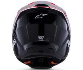 Casque cross Alpinestars S-M3 Radium Noir-Rouge 2026 Derrière