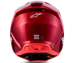 Casque cross Alpinestars S-M3 Radium Rouge 2027 Derrière