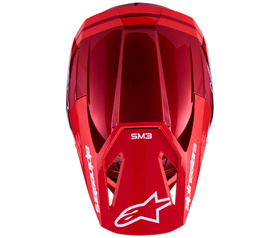 Casque cross Alpinestars S-M3 Radium Rouge 2027 Dessus