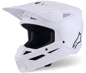 Casque cross Alpinestars S-M3 Solid Blanc 2026