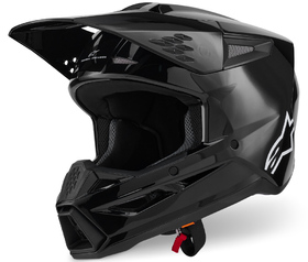 Casque cross Alpinestars S-M3 Solid Noir 2026