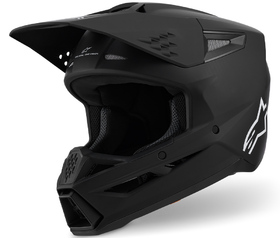 Casque cross Alpinestars S-M3 Solid Noir Mat 2026