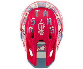 Casque cross Alpinestars S-M7 Beast Coast 2026 Dessus