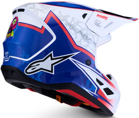 Casque cross Alpinestars S-M7 Blaster Bleu 2027 Côté