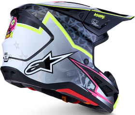 Casque cross Alpinestars S-M7 Blaster Noir 2027 Côté