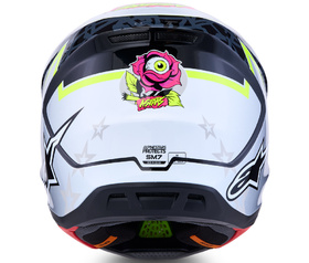 Casque cross Alpinestars S-M7 Blaster Noir 2027 Derrière
