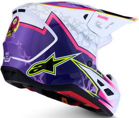 Casque cross Alpinestars S-M7 Blaster Rose 2027 Côté