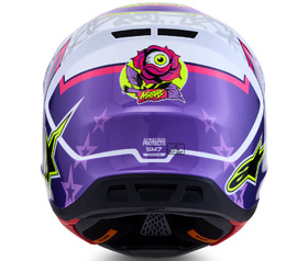 Casque cross Alpinestars S-M7 Blaster Rose 2027 Derrière