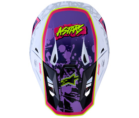 Casque cross Alpinestars S-M7 Blaster Rose 2027 Dessus