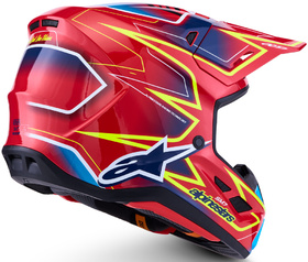 Casque cross Alpinestars S-M7 Cast Rouge 2027 Côté