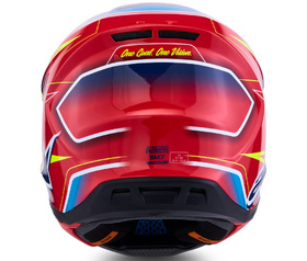 Casque cross Alpinestars S-M7 Cast Rouge 2027 Derrière