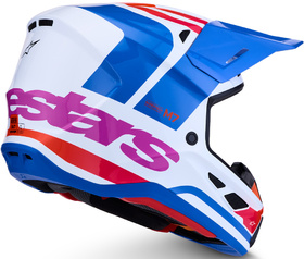 Casque cross Alpinestars S-M7 Core Bleu 2027 Côté