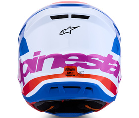 Casque cross Alpinestars S-M7 Core Bleu 2027 Derrière