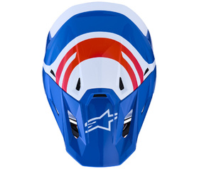 Casque cross Alpinestars S-M7 Core Bleu 2027 Dessus