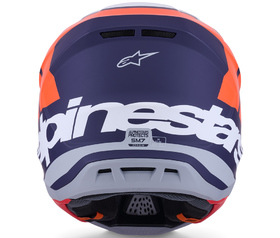 Casque cross Alpinestars S-M7 Core Orange 2026 Derrière