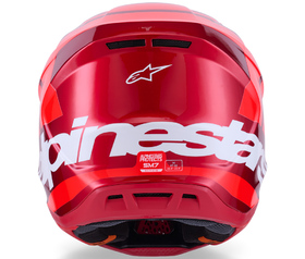 Casque cross Alpinestars S-M7 Core Rouge 2026 Derrière