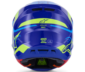 Casque cross Alpinestars S-M7 Deed Bleu 2026 Derrière