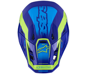 Casque cross Alpinestars S-M7 Deed Bleu 2026 Dessus