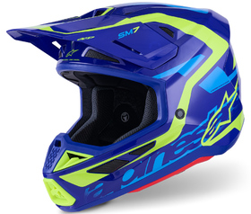 Casque cross Alpinestars S-M7 Deed Bleu 2026