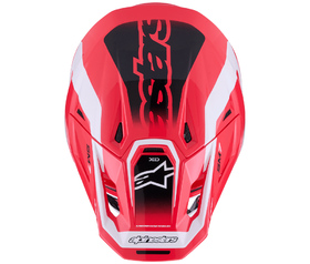 Casque cross Alpinestars S-M7 Deed Rouge 2026 Dessus
