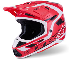 Casque cross Alpinestars S-M7 Deed Rouge 2026