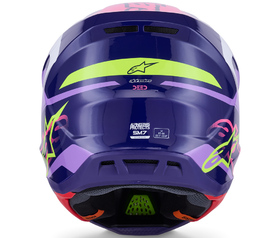 Casque cross Alpinestars S-M7 Deed Violet 2026 Derrière