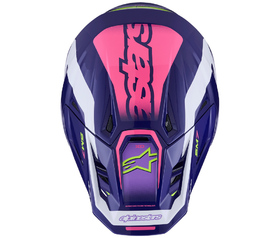 Casque cross Alpinestars S-M7 Deed Violet 2026 Dessus