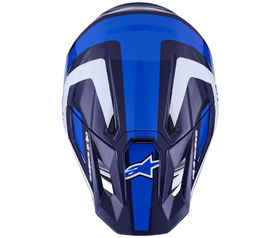 Casque cross Alpinestars S-M7 Rise Bleu 2026 Dessus