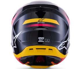 Casque cross Alpinestars S-M7 Rise Jaune 2026 Derrière