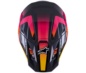 Casque cross Alpinestars S-M7 Rise Jaune 2026 Dessus