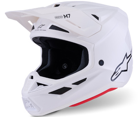 Casque cross Alpinestars S-M7 Solid Blanc 2026