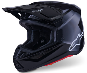 Casque cross Alpinestars S-M7 Solid Noir 2026