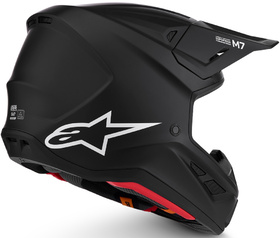 Casque cross Alpinestars S-M7 Solid Noir Mat 2027 Côté