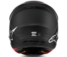 Casque cross Alpinestars S-M7 Solid Noir Mat 2027 Derrière